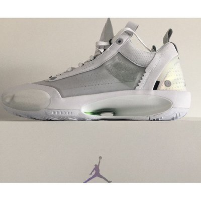 【正品】耐克Nike Air Jordan 34 AJ34 籃球 白銀 XDR CU3475-100 現貨慢跑鞋