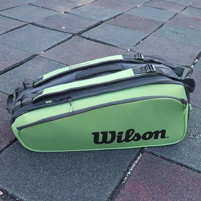 Coco衫-12h出貨網球拍袋 網球包 網球袋 運動包 Wilson威爾遜網球包拍包法網紀念版9支裝運動雙肩單肩大容量-質量保障