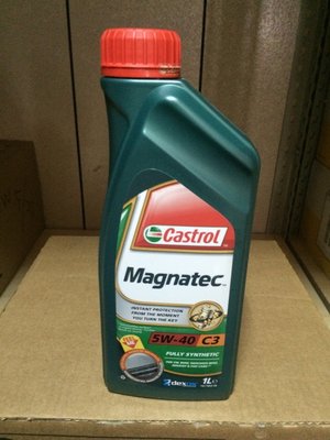 【Castrol 嘉實多】Magnatec、C3、5W40、全合成機油、1公升/罐裝【引擎系統】-單買區
