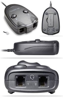 APC80C 特殊規格型 話務員頭戴耳麥轉換盒,電話耳機適配器,可靜音培訓盒,免持對講(無話筒切換功能)