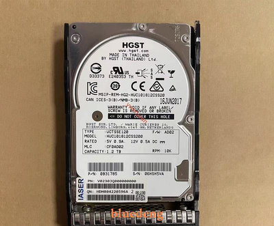 HGST/日立 1.2T 2.5寸 10K 12G SAS HUC101812CSS200 硬碟0B31785