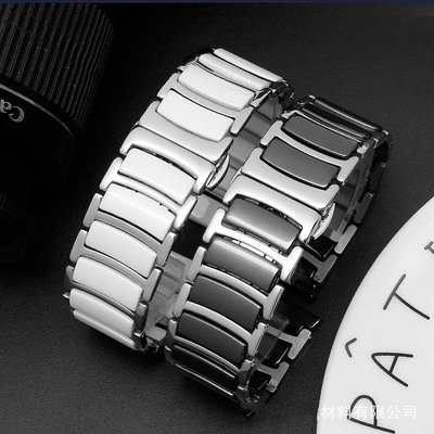 16 18 20 22mm 快拆精鋼陶瓷錶帶適用於 三星Galaxy Watch Active 42 46 白色黑色