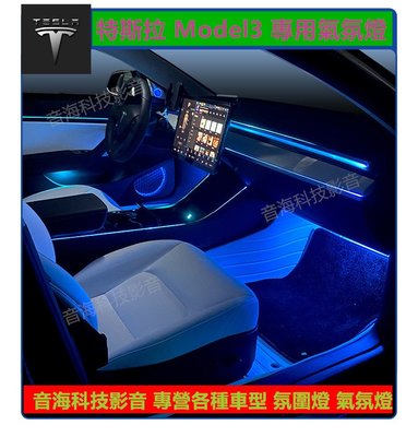 特斯拉 Model3 專用氣氛燈 原廠型氣氛燈 氛圍燈 室內燈 車內燈 氣氛燈