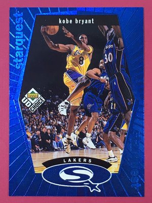 1998-99 UD Choice StarQuest Blue #SQ13 Kobe Bryant Lakers