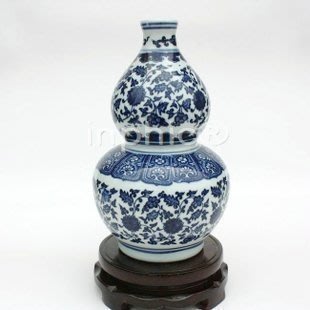 INPHIC-ZF-B044 景德鎮 陶瓷 瓷器青花瓷富貴連藤葫蘆瓶 工藝擺飾 裝飾