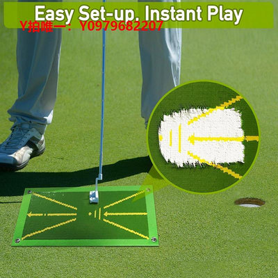 高爾夫揮桿棒高爾夫球打擊墊珠片擊球軌跡方向檢測墊揮桿練習器初學者訓練器