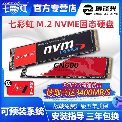 七彩虹CN600 m.2 256g/512g/1tb 固態硬碟m2 nvme筆電桌機ssd