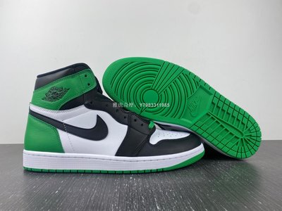 Air Jordan 1 High OG “Lucky Green”黑頭 黑白綠 DZ5485-031 男鞋