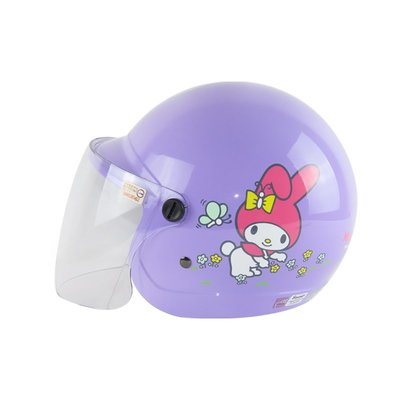 《JAP》KK K-857 K-856 MM-2美樂蒂花園款 桃 粉 紫兒童安全帽 童帽 中童小童半罩