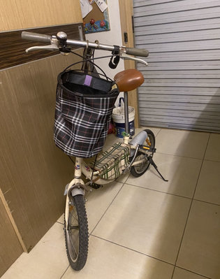 二手買菜單車 小摺單車 兒童腳踏車 兒童自行車 兒童單車 自行車 MIT 平鎮可以自取 後輪爆胎需自行修理