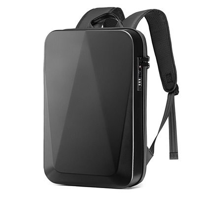 筆電包超輕薄硬殼雙肩包極客電競游戲本背包帶TSA密碼鎖筆記本電腦包