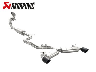 【Power Parts】AKRAPOVIC 中尾段(鈦合金+CARBON尾) VW GOLF GTI VII