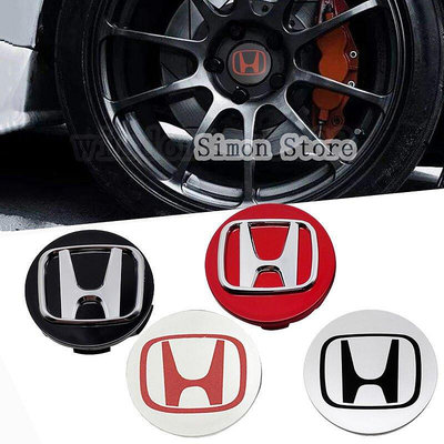 熱銷 4個壹組 69mm 58mm 本田Honda Mugen Civic Aord 汽車輪轂蓋 輪胎中心標保護蓋 輪圈蓋 可開發票