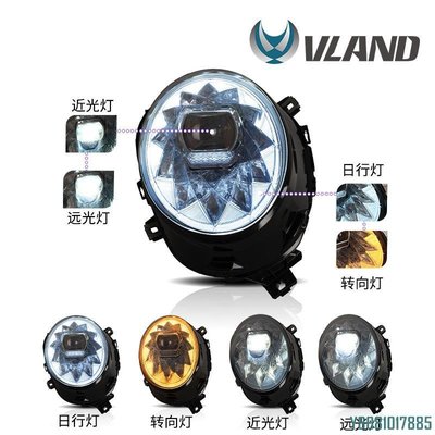 vland適用于寶馬mini2014-2018F56改裝大燈總成LED雙光透鏡燈現貨 /請詢價