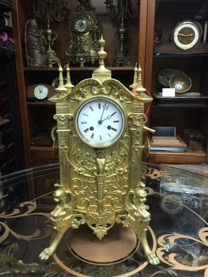19世紀 法國 歌德風格 古董鐘 / 古董機械鐘