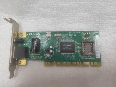【電腦零件補給站】D-Link DFE-530TX 10/100M PCI 網路卡 短擋板