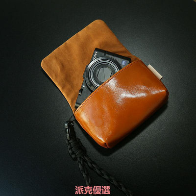 精品相機包卡片機 適用于佳能G7X3理光GR3X牛皮套索尼RX100真皮袋小眾