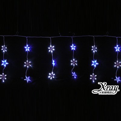 節慶王【X100021】100燈LED星雪冰柱燈(藍白)+IC，窗檯/屋簷/櫥窗造景/LED燈/聖誕燈/裝飾燈/聖誕佈置