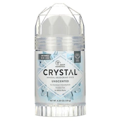 Crystal Body Deodorant天然礦物鹽水晶石，美國原廠止汗+體香劑膏120 g 2024年04月到全新款