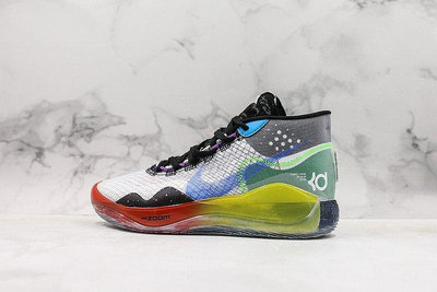 Nike Zoom KD12 EP 拼色彩虹 休閒運動 籃球鞋 AR4230 108 男鞋