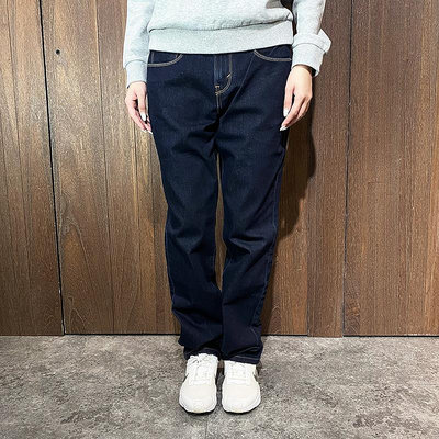 美國百分百【全新真品】Levis 牛仔褲 505 女款 休閒 百搭 直筒 長褲 經典款 深藍 G683