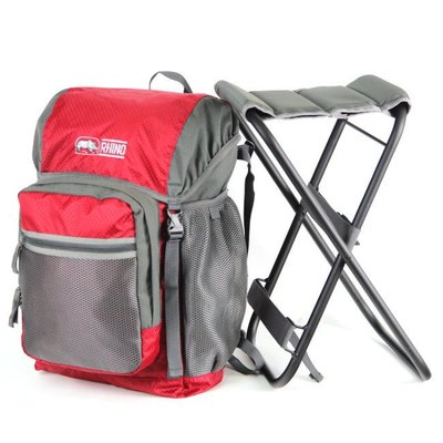 【RHINO 犀牛】G522 【22公升】椅子背包 透氣彈性鋼網架背包 登山背包 折疊椅 旅遊背包