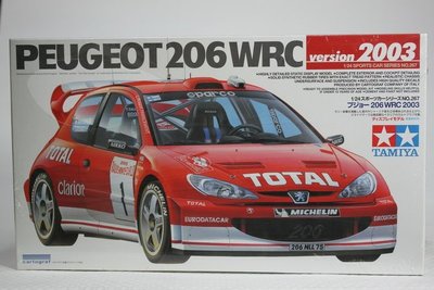 【統一模型玩具店】TAMIYA 田宮 《PEUGEOT標緻車系 206 WRC 2003》 1:24 # 24267