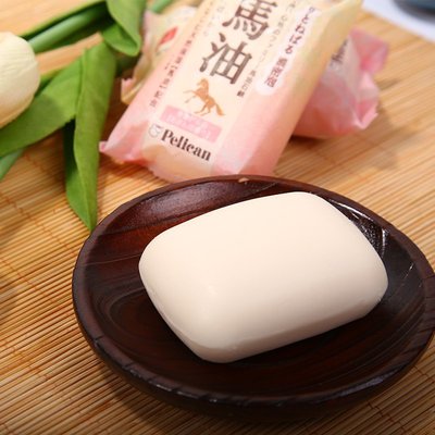 日本製 馬油保濕洗面皂 濃密泡 馬油皂 可全身使用~ 保濕、潤膚~從臉洗到腳 驚人泡泡多多 超濃密泡泡