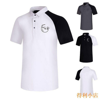 得利小店新款高爾夫球服男裝短袖T恤運動速干透氣POLO衫彈力排汗golf球衣