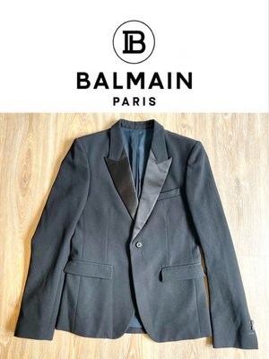 【奇摩獨家】法國BALMAIN 劍領西裝外套(Peaked Lapel) 西裝外套 正裝外套 修身西服 007 厚西裝