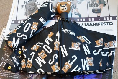【COCO 精品專賣】Moschino 熊熊把手 抗UV 摺疊傘 現貨