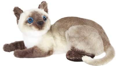 14620A 歐洲進口 限量品 可愛暹羅貓咪娃娃泰國貓仿真動物抱枕絨毛玩偶貓貓毛絨布偶擺飾玩具送禮禮物