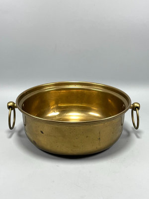 銅鍋，雙耳小銅鍋，銅平底鍋，重285克，實物拍照，二手物品難8272