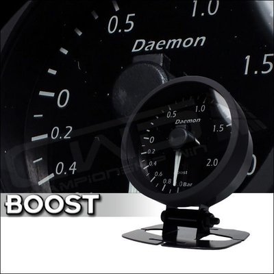☆光速改裝精品☆ Daemon 52mm  BOOST 增壓錶 渦輪表 (紅白變色-遙控器版本) 直購2200元.