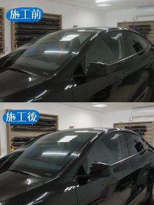 Tesla ModelY 全車貼3M極黑隔熱紙，MB60+MB45