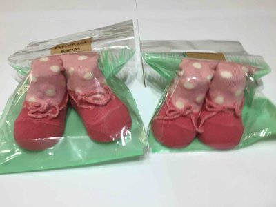 日本製 Pompkins Baby 日本3D動物造型襪子 POPUPSOX 綁帶粉紅鞋 現貨供應