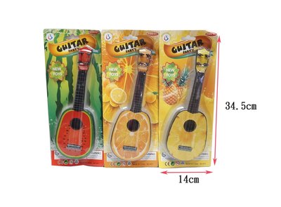 佳佳玩具 ----- 水果 西瓜 鳳梨 橘子 吉他 烏克麗麗 兒童 吉他 早教玩具 益智玩具  【CF142409】