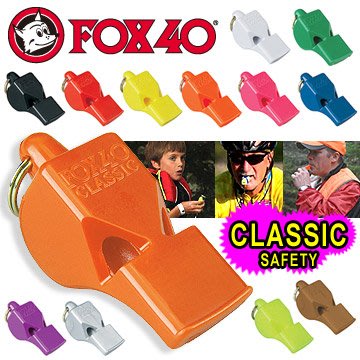 【FOX 40】9903 爆音哨 classic safety 附分離式繫繩(救生哨求生哨子救命哨)
