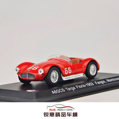 收藏模型車 車模型 1:43 IXO 瑪莎拉蒂 A6 GCS/53 1953 Targa Florio耐力賽66號車模