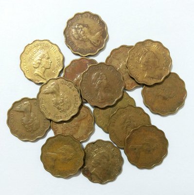 香港女皇頭像貳毫銅幣15枚多年份 - 品相如圖所示