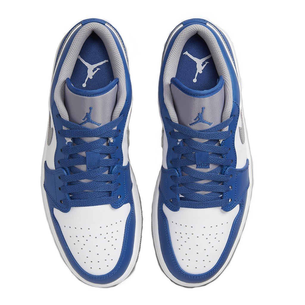 A-KAY0】NIKE AIR JORDAN 1 LOW TRUE BLUE 白灰藍【553558-412