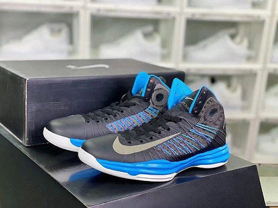 【Nike】 Lunar Hyperdunk HD2012高幫實戰籃球鞋黑藍實戰神鞋