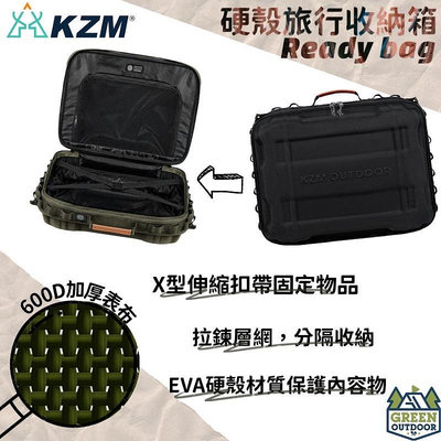 【綠色工場】KAZMI KZM 工業風硬殼旅行收納箱 收納盒 硬殼收納 行李袋 收納箱 行李袋 手提袋 露營收納