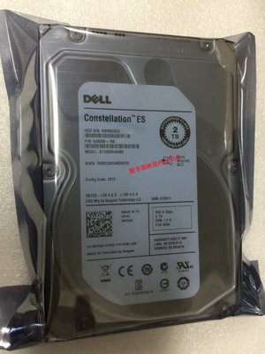 DELL R710 R720 R520 2TB SAS 3.5 7.2K ST32000444SS伺服器硬碟