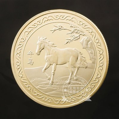 現貨熱銷-【紀念幣】12枚全套十二生肖紀念幣收藏兔虎雞豬鼠動物硬幣賀歲福娃金幣硬幣