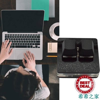 希希之家黑色 2 鍵鍵盤迷你鍵盤複製和粘貼 OSU 編程自定義 USB 鍵帽快捷 L9J4