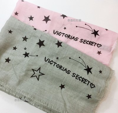 【新鮮現貨抵台】100%正貨Victoria’s Secret 維多利亞的秘密 刺繡星星圖案 圍巾 披肩