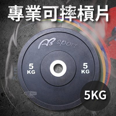 專業可摔奧林匹克槓片5KG(Olympic/5公斤/大孔片/啞鈴片/深蹲/胸推/槓鈴片)
