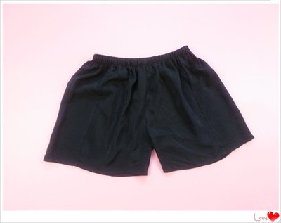 全新100%桑蠶絲真絲內搭褲安全褲--黑色----天然抗菌透氣吸汗涼快舒適