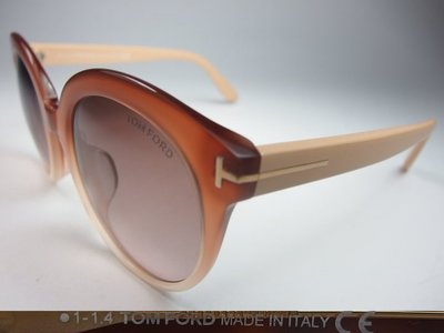 信義計劃 眼鏡 全新真品 Tom Ford 太陽眼鏡 義大利製 時尚膠框 圓框 T字 超越 saint laurent